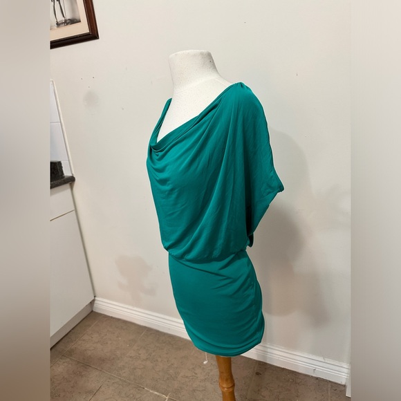 BCBG TEAL MINI DRESS - Picture 2 of 4